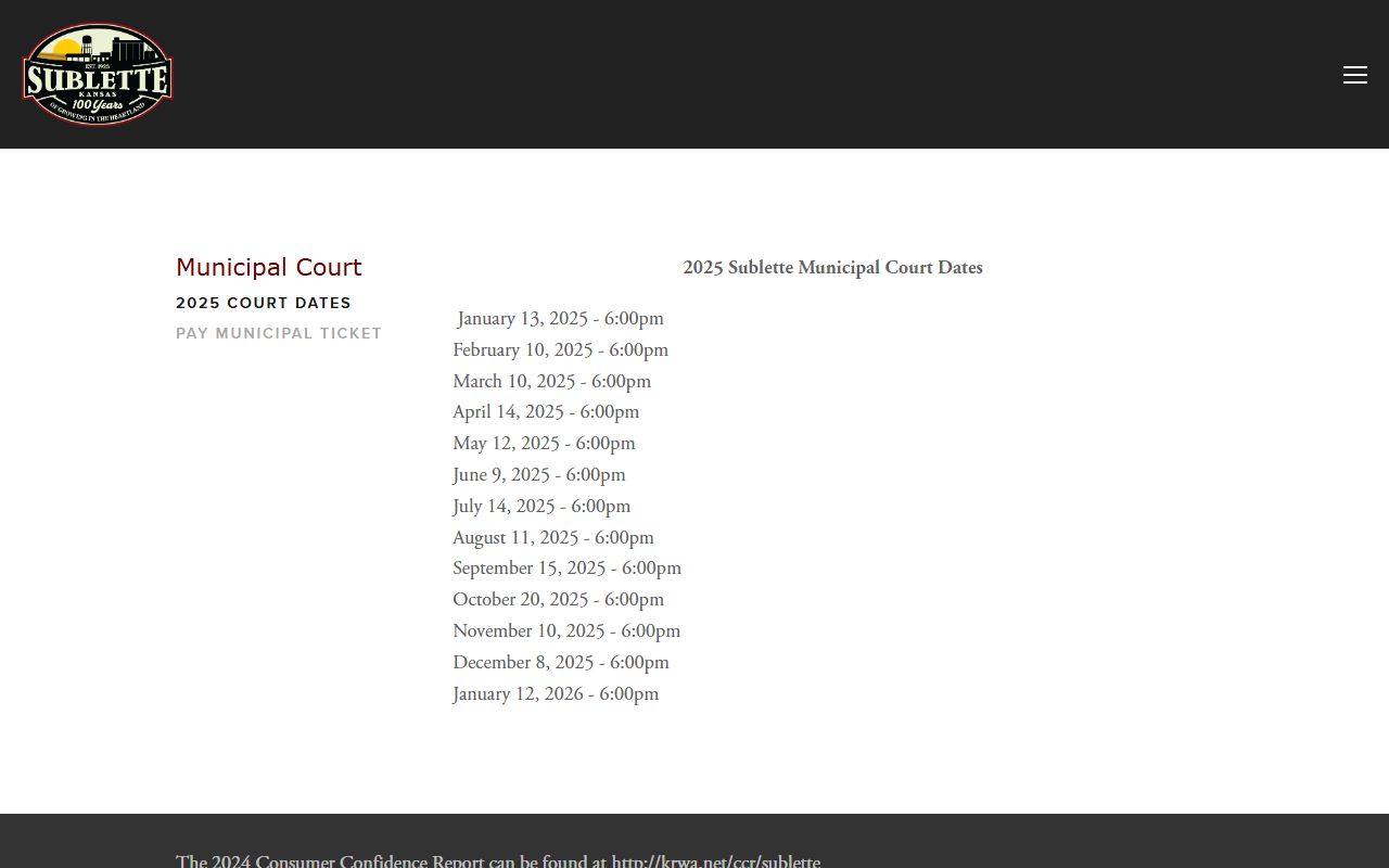 Haskell County court dockets Sublette municipal court dates