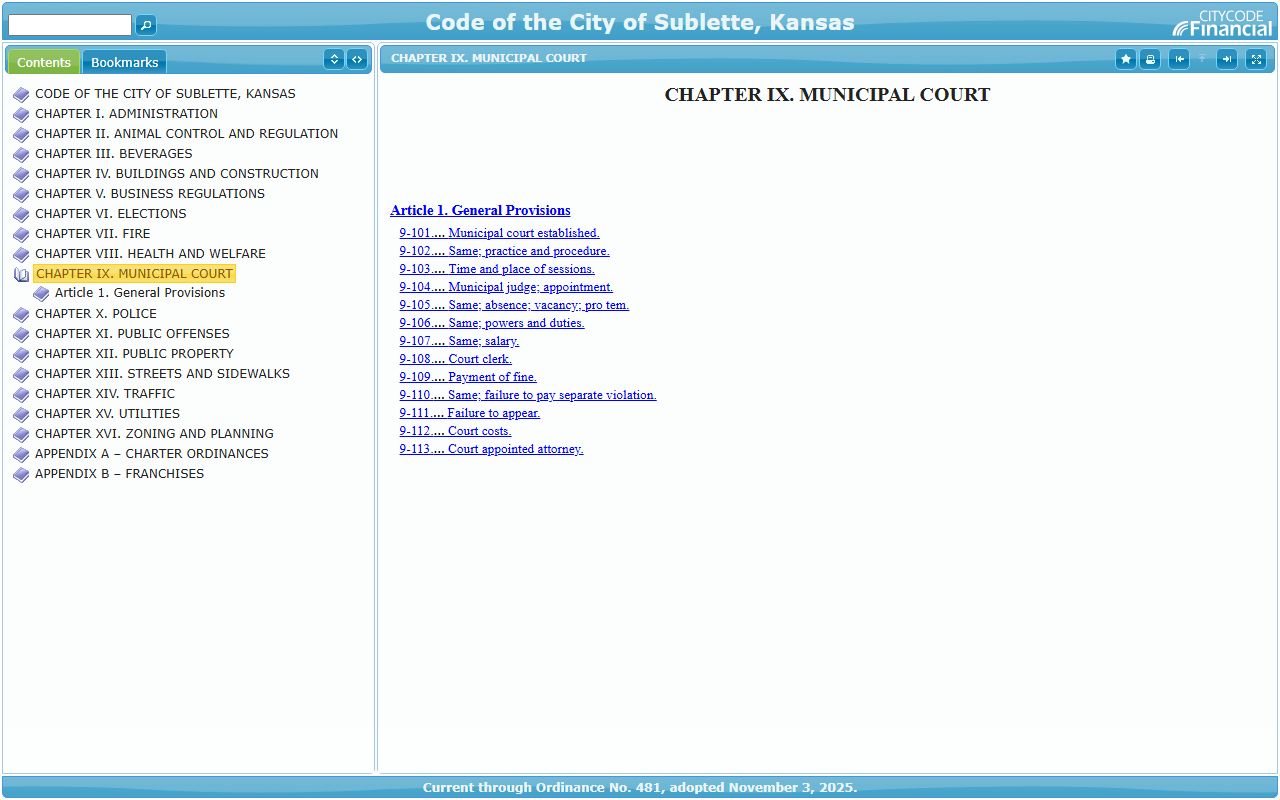 Haskell County traffic court records Sublette municipal court code