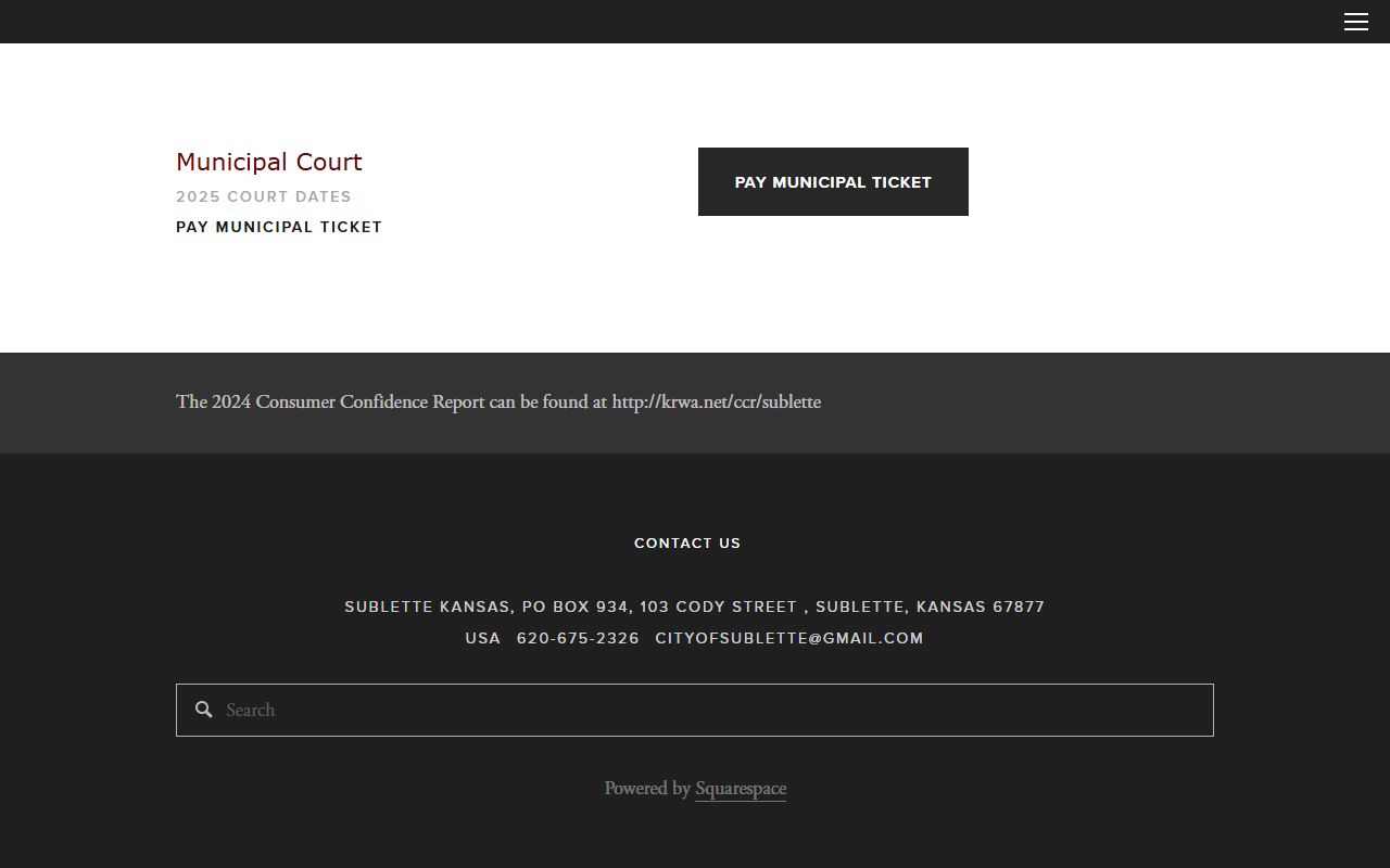 Haskell County traffic court records Sublette municipal ticket payment